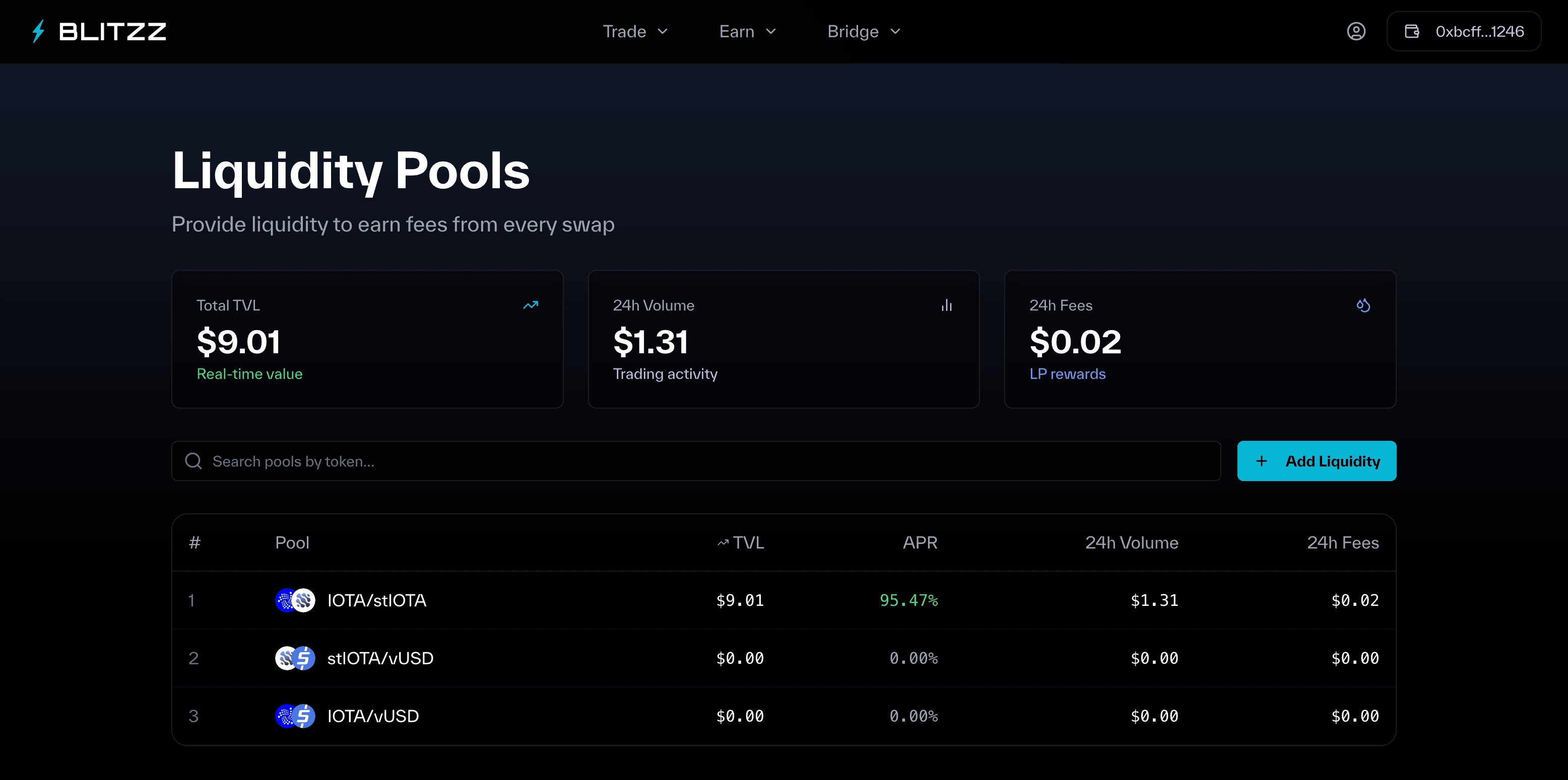 Blitzz Protocol website preview